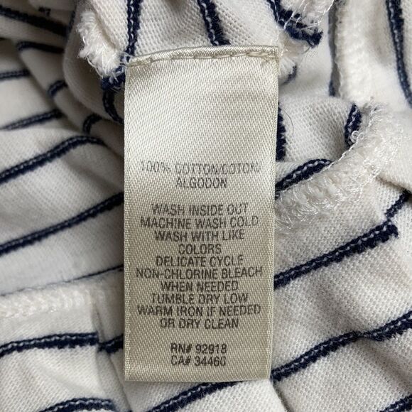 Juicy Couture Blue Striped 100% Cotton Tank Top Ruffled Tennis Mini Dress Sz XL - Picture 6 of 7